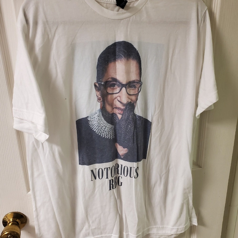 Notorious RBG white T-shirt -- Never worn!